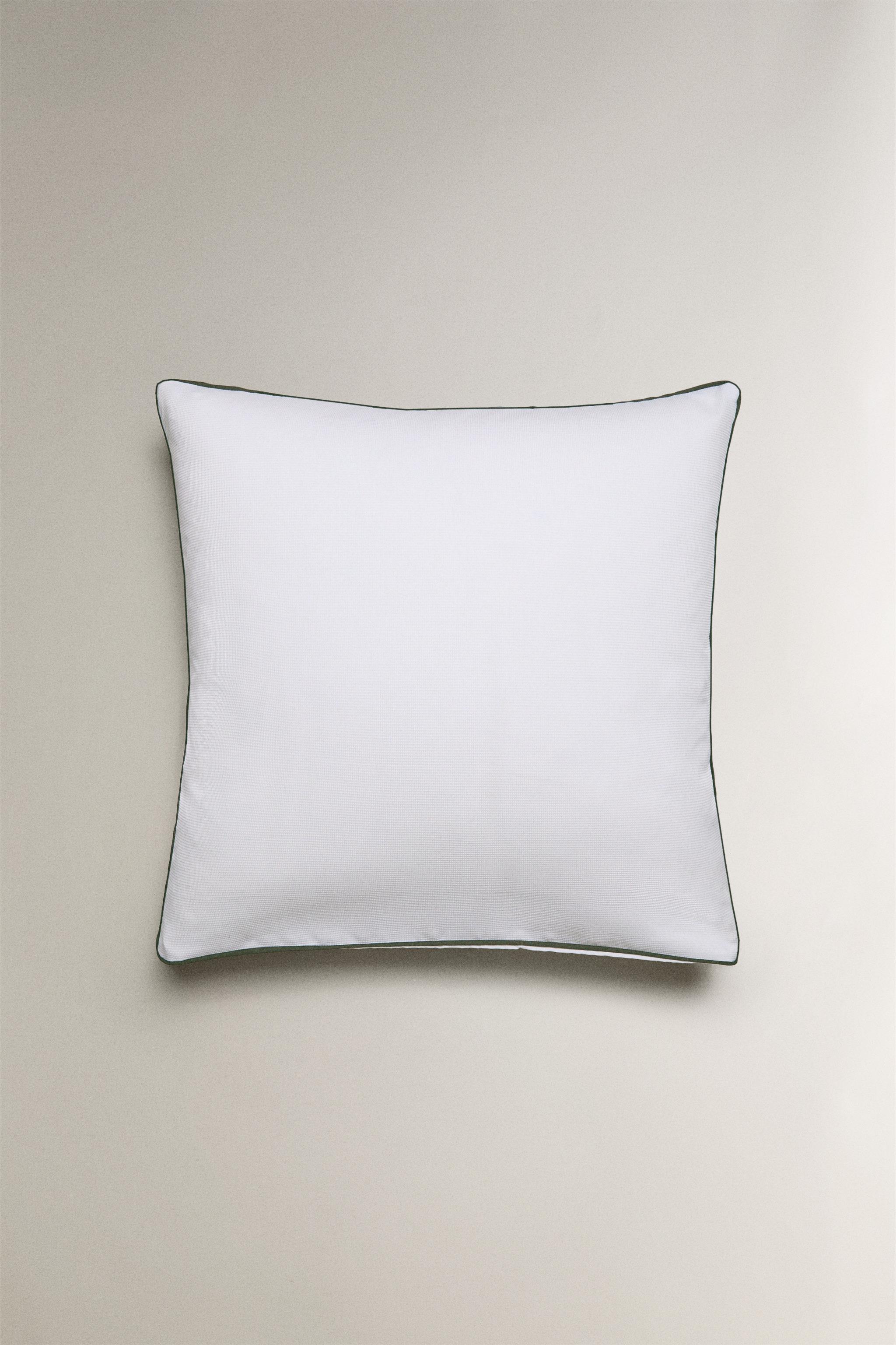 PIQUÉ PIPING PILLOWCASE